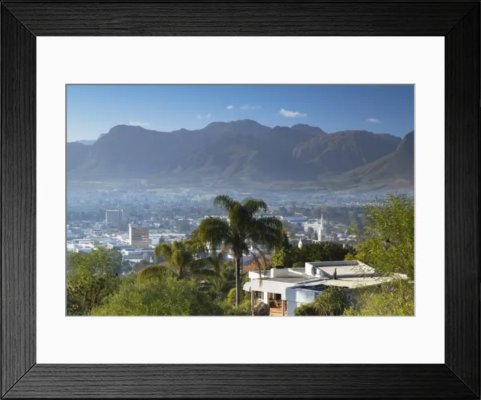 Framed Print : View over Paarl, Western Cape, South Africa Framed Print : View over Paarl, Western Cape, South Africa