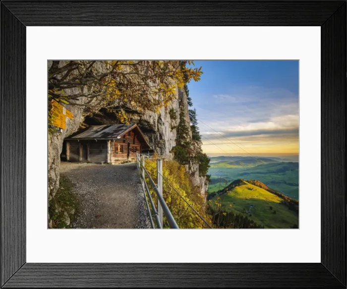 Framed Print : Hermitage at Wildkirchli (Wild Chapel), Ebenalp, Appenzell Innerrhoden, Switzerland Framed Print : Hermitage at Wildkirchli (Wild Chapel), Ebenalp, Appenzell Innerrhoden, Switzerland