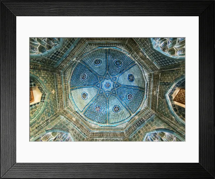 Framed Print : Shodi Mulk Oko mausoleum, 1372, built in honor of Amir Timurs sister Turkon oko Framed Print : Shodi Mulk Oko mausoleum, 1372, built in honor of Amir Timurs sister Turkon oko