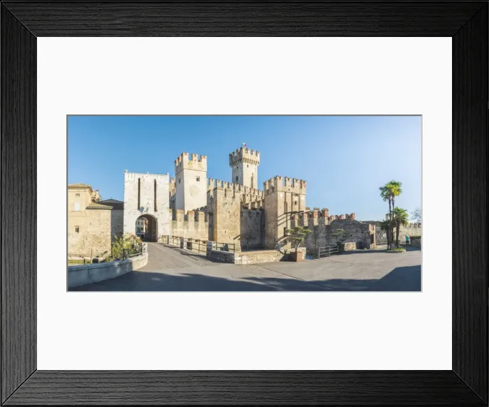 Framed Print : Sirmione, lake Garda, Brescia province, Lombardy, Italy