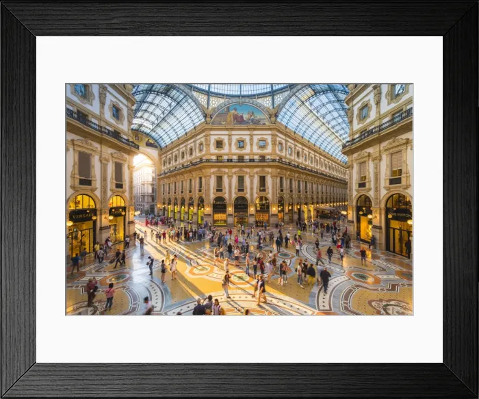 Framed Print : Galleria Vittorio Emanuele II, Milan, Lombardy, Italy Framed Print : Galleria Vittorio Emanuele II, Milan, Lombardy, Italy