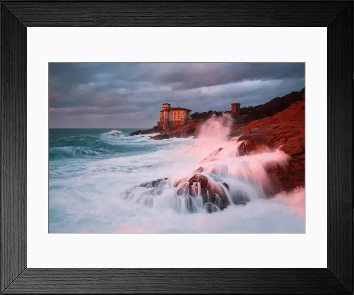Framed Print : Europe, Italy, Tuscany, Livorno district, Boccale castle at sunset Framed Print : Europe, Italy, Tuscany, Livorno district, Boccale castle at sunset