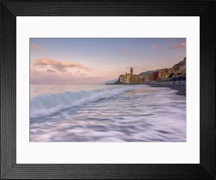 Framed Print : Europe, Italy, sunrise in Camogli, province of Genova, Liguria Framed Print : Europe, Italy, sunrise in Camogli, province of Genova, Liguria