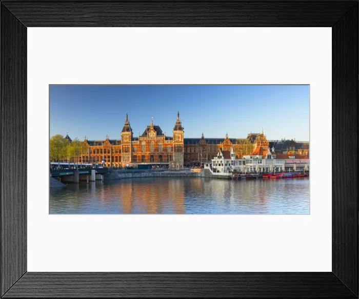 Framed Print : Central Station, Amsterdam, Netherlands