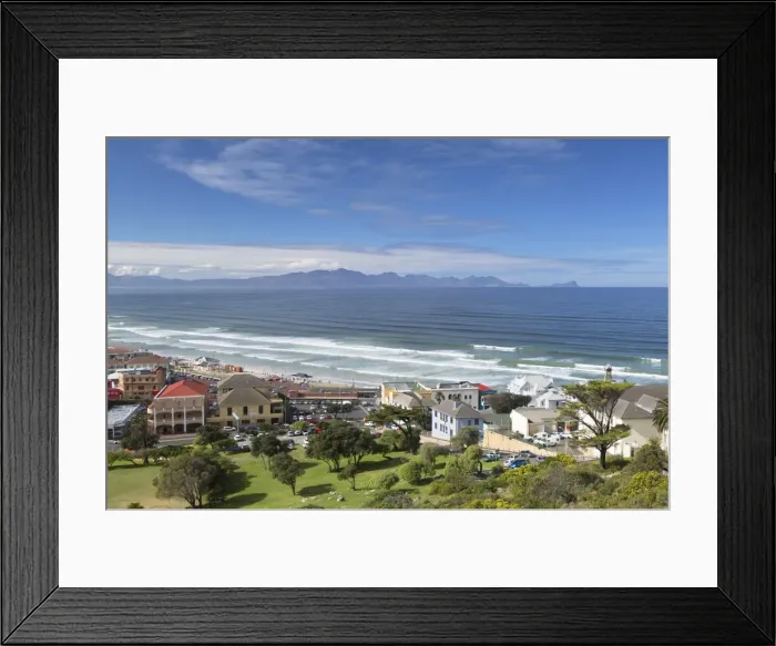 Framed Print : View of Muizenburg beach, Cape Town, Western Cape, South Africa Framed Print : View of Muizenburg beach, Cape Town, Western Cape, South Africa