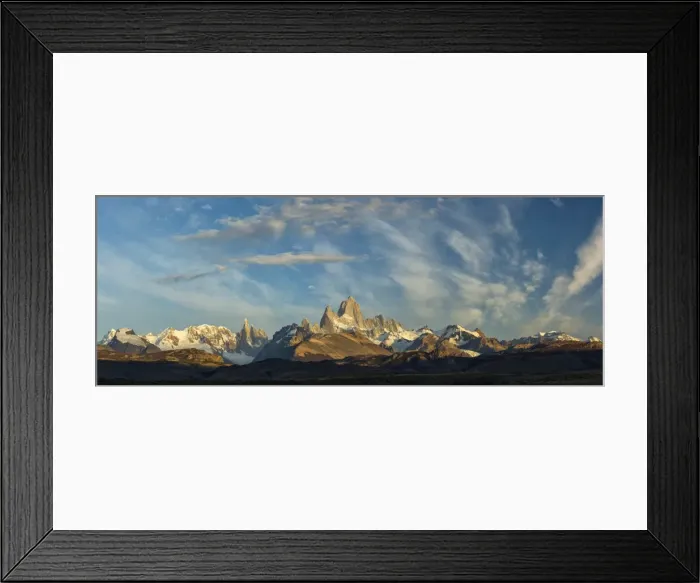 Framed Print : South America, Argentina, Patagonia, Los Glaciares National Park and Mount Fitz Roy
