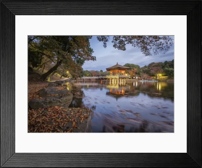 Framed Print : Nara, Ukimido gazebo, Japan Framed Print : Nara, Ukimido gazebo, Japan