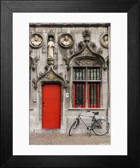 Framed Print : Detail of the facade of Holy Blood Basilica (Heilig Bloedbasiliek), Burg, Bruges Framed Print : Detail of the facade of Holy Blood Basilica (Heilig Bloedbasiliek), Burg, Bruges