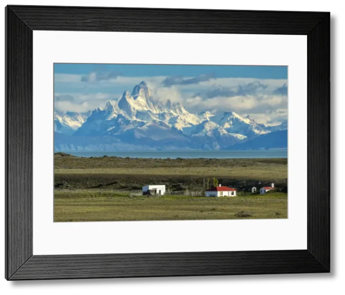 Framed Print : South America, Argentina, Patagonia, Estancia and Mount Fitz Roy Framed Print : South America, Argentina, Patagonia, Estancia and Mount Fitz Roy
