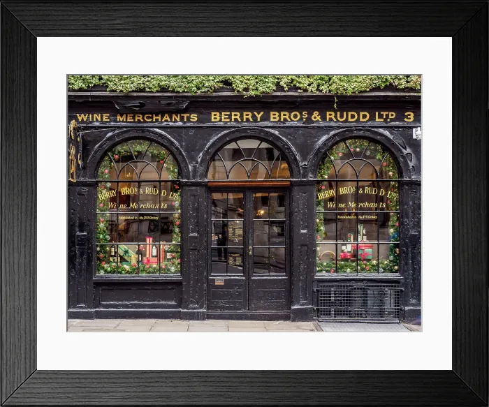 Framed Print : Berry Bros and Rudd Wine Merchants, London, England, United Kingdom Framed Print : Berry Bros and Rudd Wine Merchants, London, England, United Kingdom