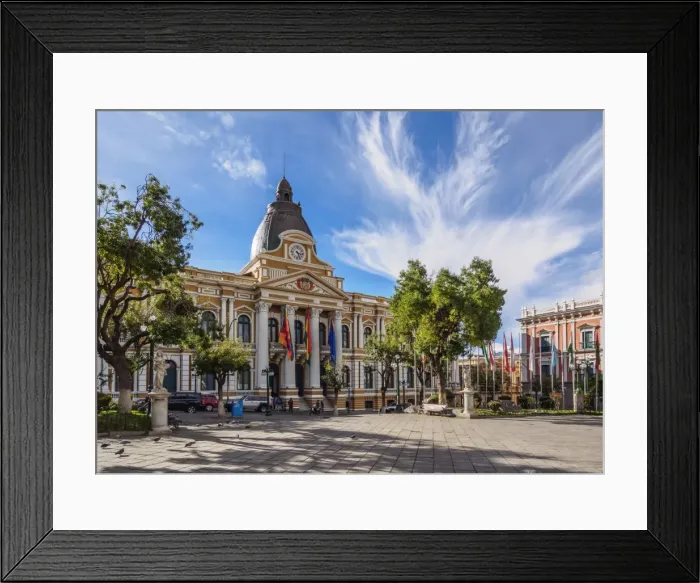 Framed Print : Plurinational Legislative Assembly on Plaza Murillo, La Paz, Bolivia Framed Print : Plurinational Legislative Assembly on Plaza Murillo, La Paz, Bolivia