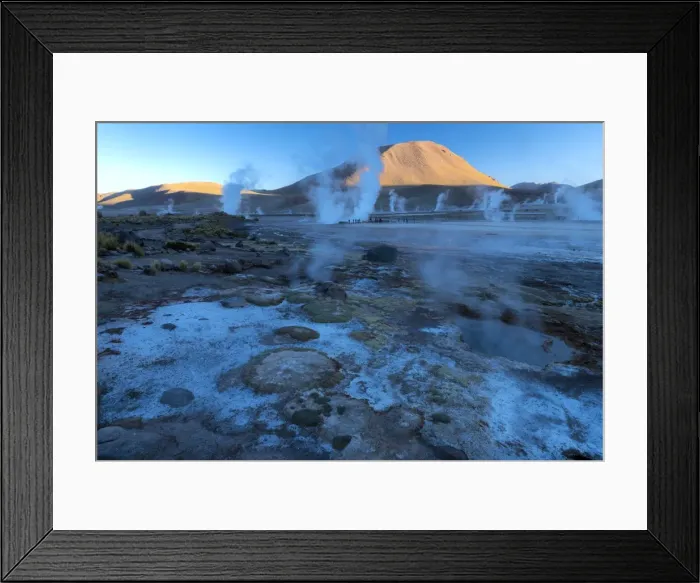 Framed Print : South America, Andes, Atacama, San Pedro de Atacama, Tatio Geyser Basin Framed Print : South America, Andes, Atacama, San Pedro de Atacama, Tatio Geyser Basin