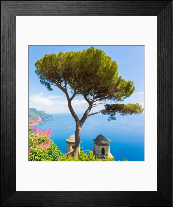 Framed Print : Ravello, Amalfi Coast, Sorrento, Italy. View of the coastline from Villa Rufolo Framed Print : Ravello, Amalfi Coast, Sorrento, Italy. View of the coastline from Villa Rufolo