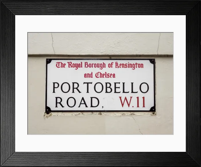Framed Print : Portobello Road, Notting Hill, London, England, United Kingdom Framed Print : Portobello Road, Notting Hill, London, England, United Kingdom