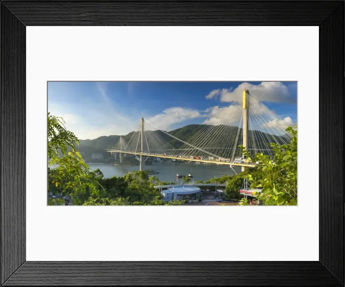 Framed Print : Ting Kau Bridge, Tsing Yi, Hong Kong, China Framed Print : Ting Kau Bridge, Tsing Yi, Hong Kong, China