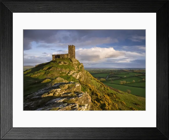 Framed Print : Brentor Church, high on a Dartmoor outcrop, Devon, England. Spring (April) 2009 Framed Print : Brentor Church, high on a Dartmoor outcrop, Devon, England. Spring (April) 2009