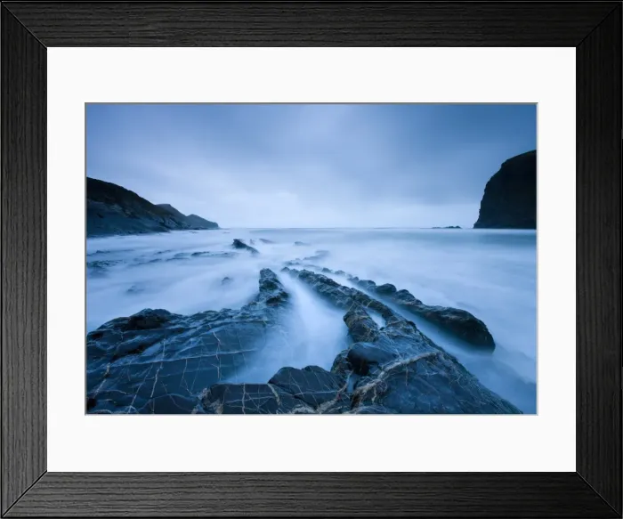 Framed Print : Rugged shores of Crackington Haven, a cove in North Cornwall, England Framed Print : Rugged shores of Crackington Haven, a cove in North Cornwall, England