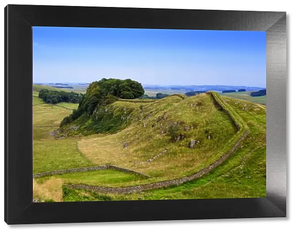 Europe, Great Britain, England, Northumberland, Hadrians Wall Unesco World Heritage site