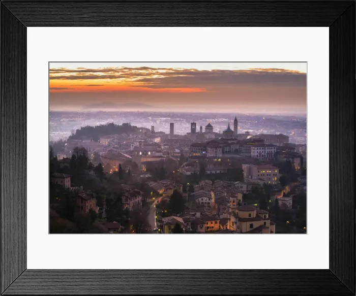 Framed Print : Sunrise in Citta Alta, Bergamo, Bergamo province, Lombardy district, Italy, Europe Framed Print : Sunrise in Citta Alta, Bergamo, Bergamo province, Lombardy district, Italy, Europe