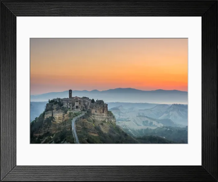 Framed Print : Civita of Bagnoregio at sunrise Europe, Italy, Lazio region, Viterbo district Framed Print : Civita of Bagnoregio at sunrise Europe, Italy, Lazio region, Viterbo district