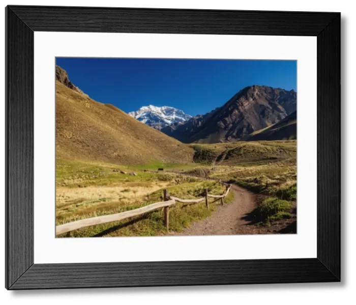 Framed Print : Aconcagua Mountain, Horcones Valley, Aconcagua Provincial Park, Central Andes, Mendoza Province Framed Print : Aconcagua Mountain, Horcones Valley, Aconcagua Provincial Park, Central Andes, Mendoza Province