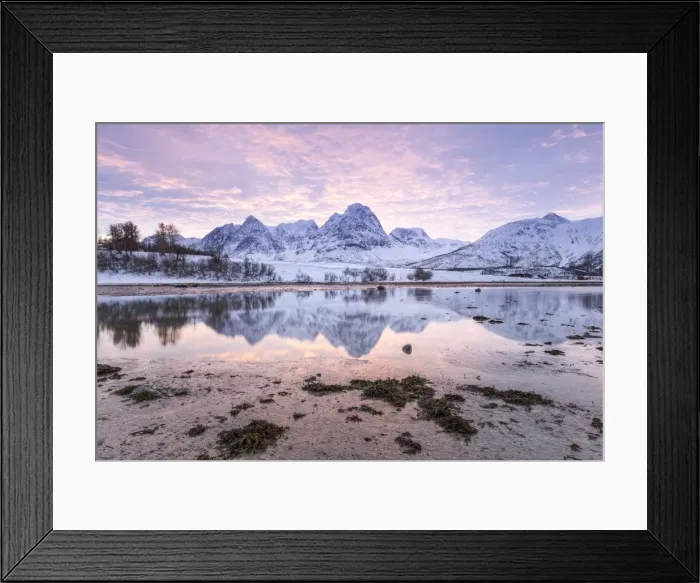 Framed Print : Sunrise in Svensby, Troms county, Norway, Europe Framed Print : Sunrise in Svensby, Troms county, Norway, Europe