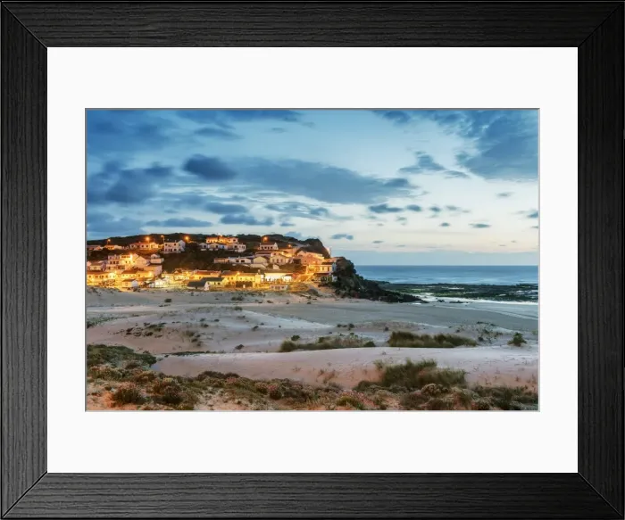Framed Print : Monte Clerigo beach in the evening. Parque Natural do Sudoeste Alentejano e Costa Vicentina Framed Print : Monte Clerigo beach in the evening. Parque Natural do Sudoeste Alentejano e Costa Vicentina