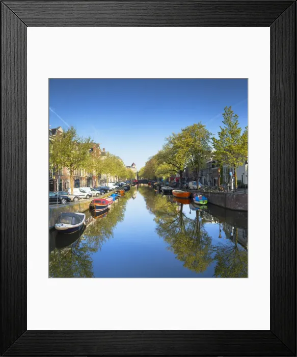 Framed Print : Lijnbaansgracht canal, Amsterdam, Netherlands