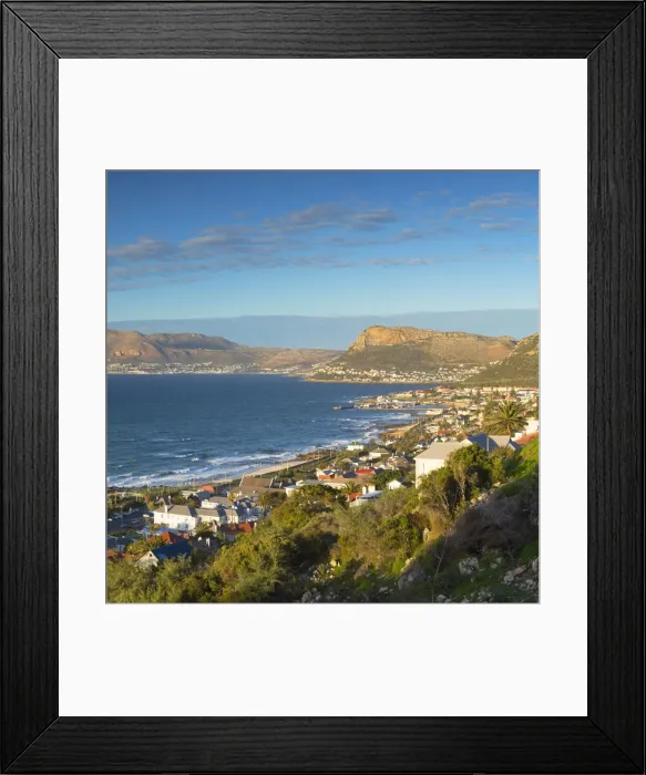 Framed Print : View of Kalk Bay and Cape Peninsular, Cape Town, Western Cape, South Africa Framed Print : View of Kalk Bay and Cape Peninsular, Cape Town, Western Cape, South Africa