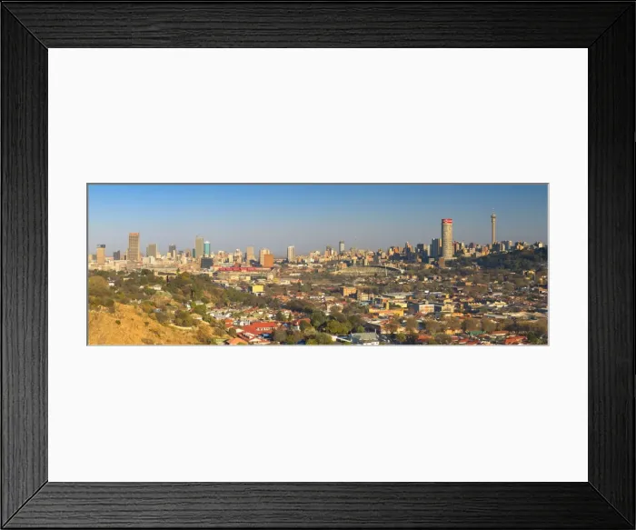 Framed Print : View of skyline, Johannesburg, Gauteng, South Africa Framed Print : View of skyline, Johannesburg, Gauteng, South Africa