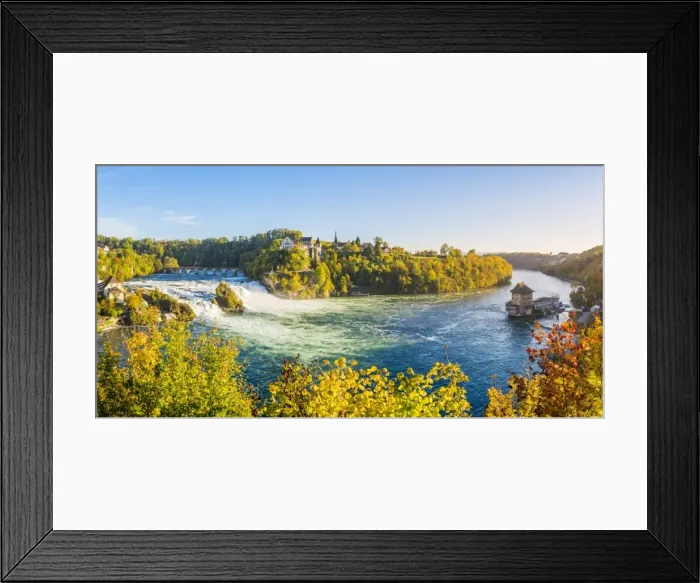 Framed Print : Rhine Falls (Rheinfall) and Laufen Castle, Schaffhausen, Switzerland Framed Print : Rhine Falls (Rheinfall) and Laufen Castle, Schaffhausen, Switzerland
