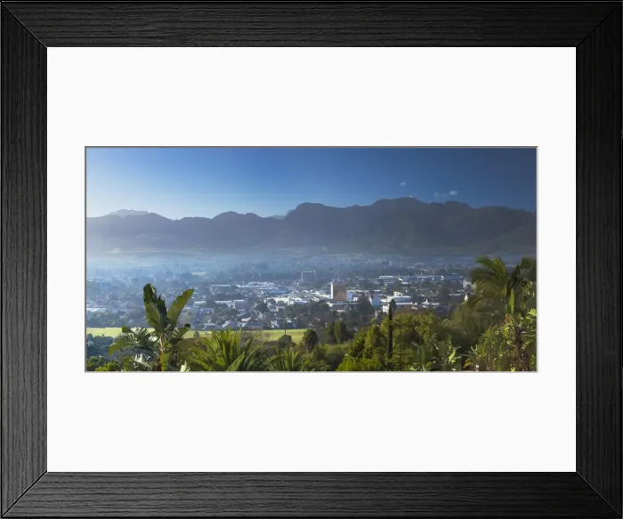 Framed Print : View over Paarl, Western Cape, South Africa Framed Print : View over Paarl, Western Cape, South Africa