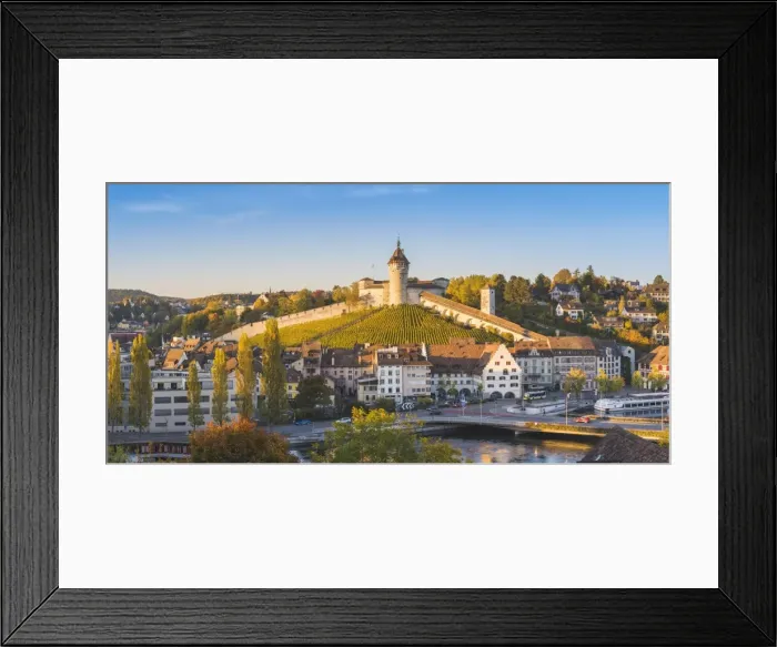 Framed Print : Munot fortress and vineyards, Schaffhausen, Switzerland Framed Print : Munot fortress and vineyards, Schaffhausen, Switzerland