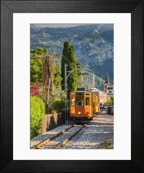 Framed Print : Tranvia de Soller heritage tramway, Soller, Majorca, Balearic Islands, Spain Framed Print : Tranvia de Soller heritage tramway, Soller, Majorca, Balearic Islands, Spain