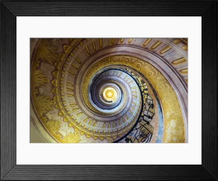 Framed Print : Staircase inside the Benedectine abbey, Melk, Lower Austria, Austria Framed Print : Staircase inside the Benedectine abbey, Melk, Lower Austria, Austria