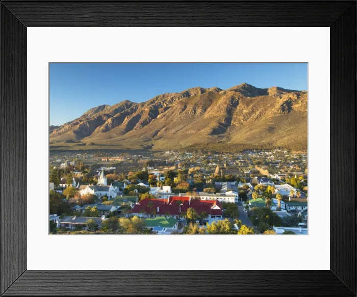 Framed Print : View of Montagu at dawn, Western Cape, South Africa Framed Print : View of Montagu at dawn, Western Cape, South Africa