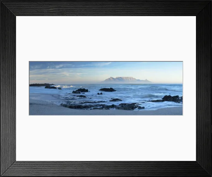 Framed Print : View of Table Mountain from Big Bay, Cape Town, Western Cape, South Africa Framed Print : View of Table Mountain from Big Bay, Cape Town, Western Cape, South Africa