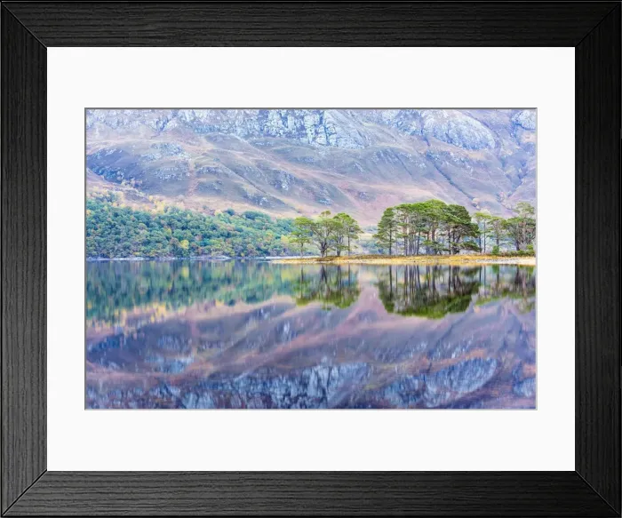 Framed Print : Quiet evening on Loch Maree, Wester Ross, Highlands, Scotland