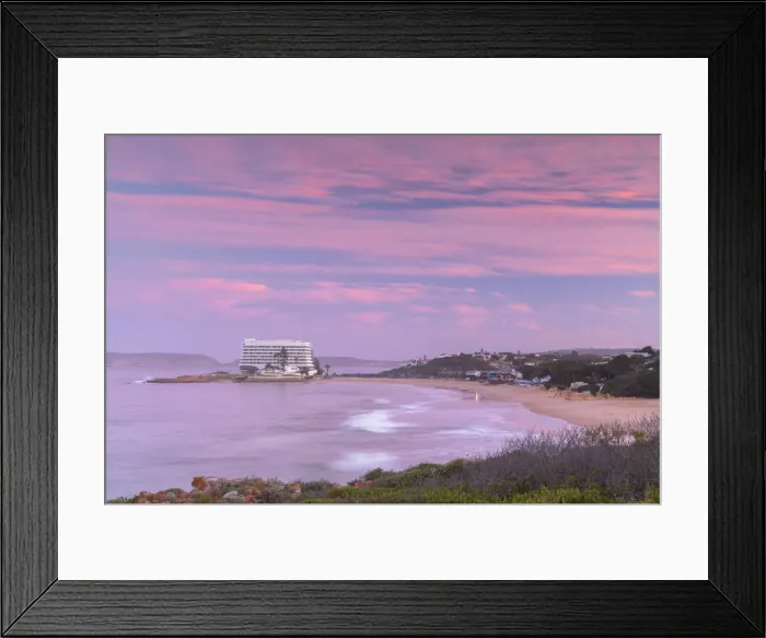 Framed Print : Beacon Island Resort and Hobie Beach at sunset, Plettenberg Bay, Western Cape, South Framed Print : Beacon Island Resort and Hobie Beach at sunset, Plettenberg Bay, Western Cape, South