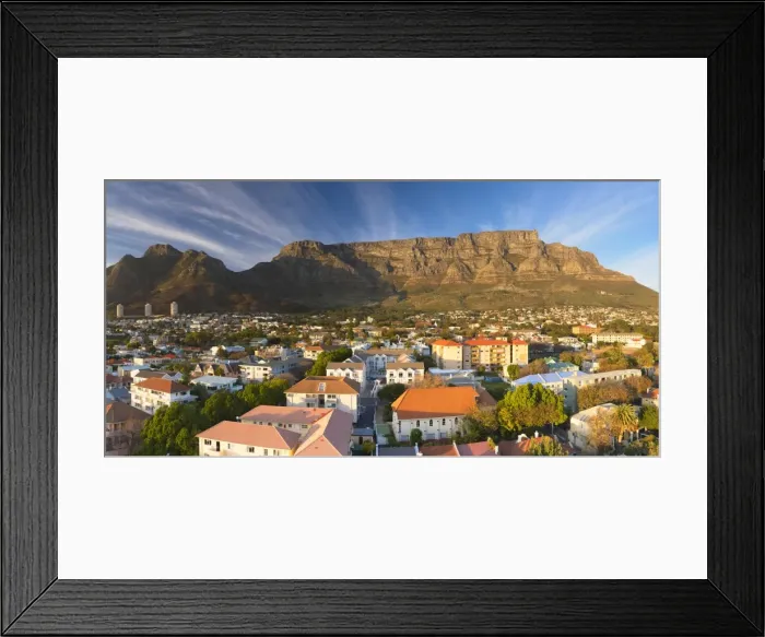 Framed Print : View of Table Mountain, Cape Town, Western Cape, South Africa Framed Print : View of Table Mountain, Cape Town, Western Cape, South Africa