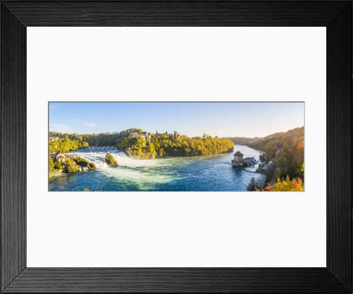 Framed Print : Rhine Falls (Rheinfall) and Laufen Castle, Schaffhausen, Switzerland Framed Print : Rhine Falls (Rheinfall) and Laufen Castle, Schaffhausen, Switzerland