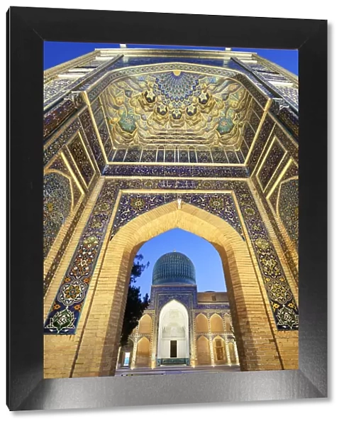 Gur-e-Amir mausoleum of the Asian conqueror Timur (also known as Tamerlane, 1336-1405)