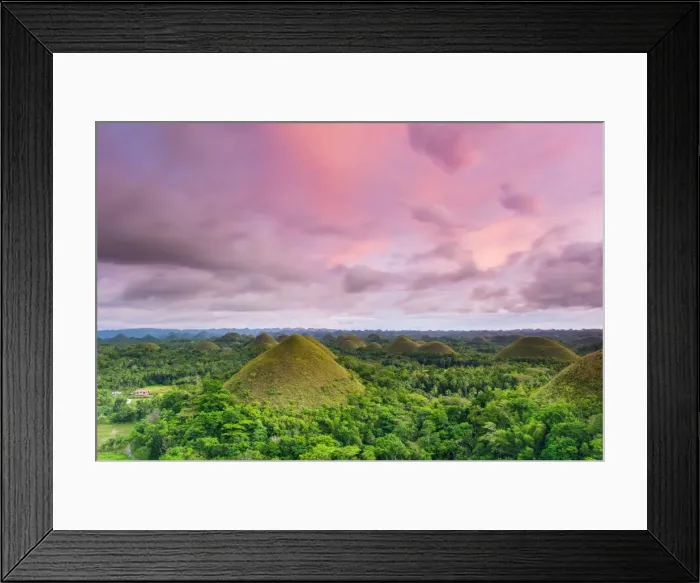 Framed Print : Asia, South East Asia, Philippines, Central Visayas, Bohol, Chocolate hills Framed Print : Asia, South East Asia, Philippines, Central Visayas, Bohol, Chocolate hills