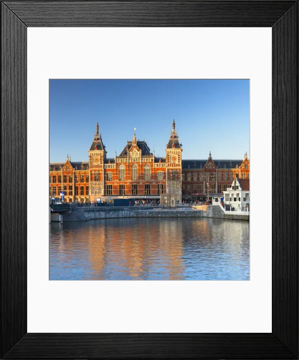 Framed Print : Central Station, Amsterdam, Netherlands Framed Print : Central Station, Amsterdam, Netherlands