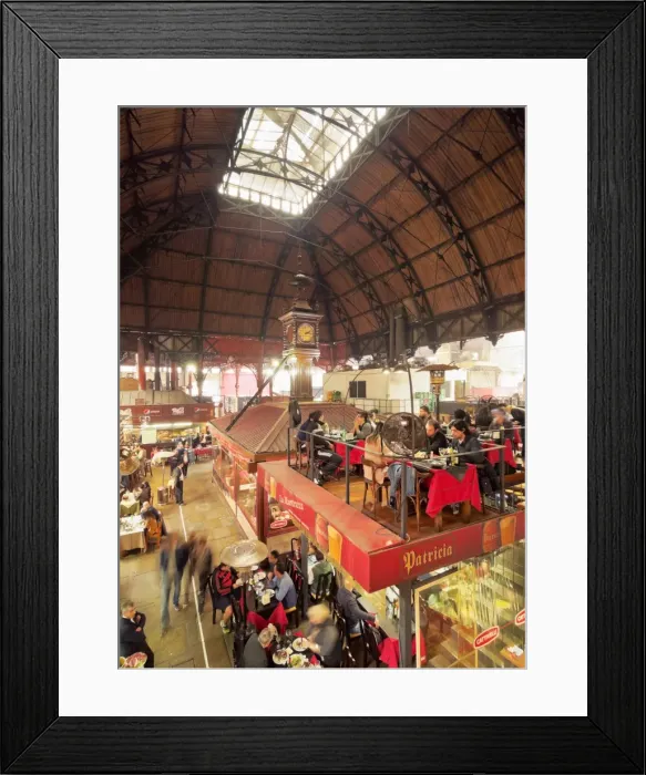 Framed Print : Uruguay, Montevideo, Old Town, Interior view of the Mercado del Puerto Framed Print : Uruguay, Montevideo, Old Town, Interior view of the Mercado del Puerto