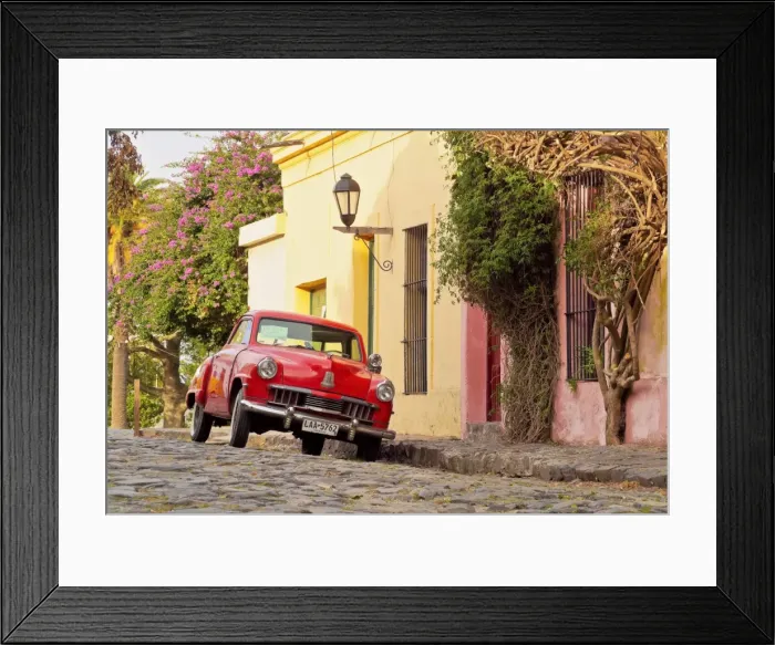 Framed Print : Uruguay, Colonia Department, Colonia del Sacramento, Vintage Studebaker car on Framed Print : Uruguay, Colonia Department, Colonia del Sacramento, Vintage Studebaker car on