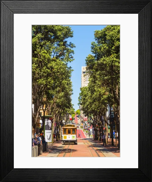 Framed Print : North America, USA, America, California, San Francisco, Tram at the turnaround Framed Print : North America, USA, America, California, San Francisco, Tram at the turnaround
