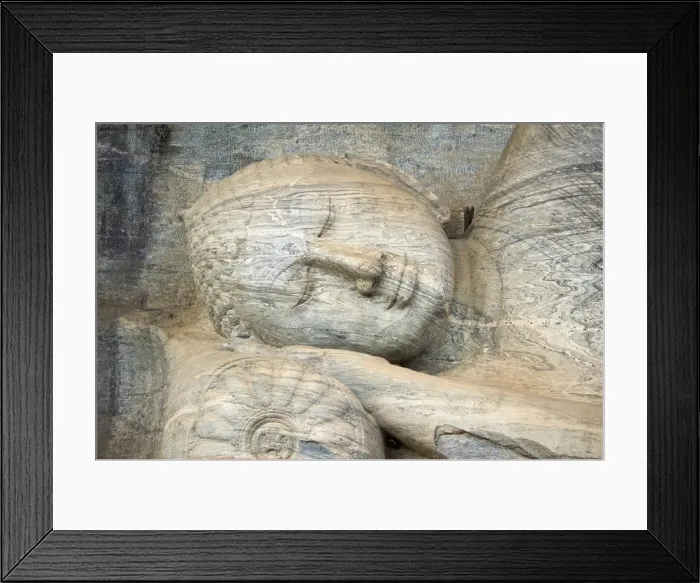 Framed Print : Reclining Buddha in Polonnaruwa, Sri Lanka Framed Print : Reclining Buddha in Polonnaruwa, Sri Lanka