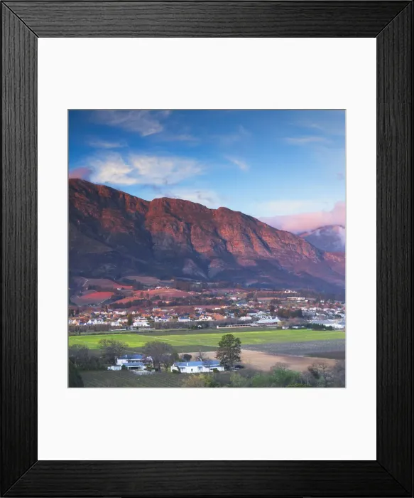 Framed Print : Franschhoek, Western Cape, South Africa Framed Print : Franschhoek, Western Cape, South Africa