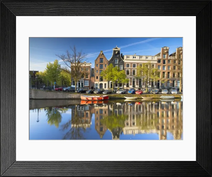 Framed Print : Keizersgracht canal at dawn, Amsterdam, Netherlands Framed Print : Keizersgracht canal at dawn, Amsterdam, Netherlands